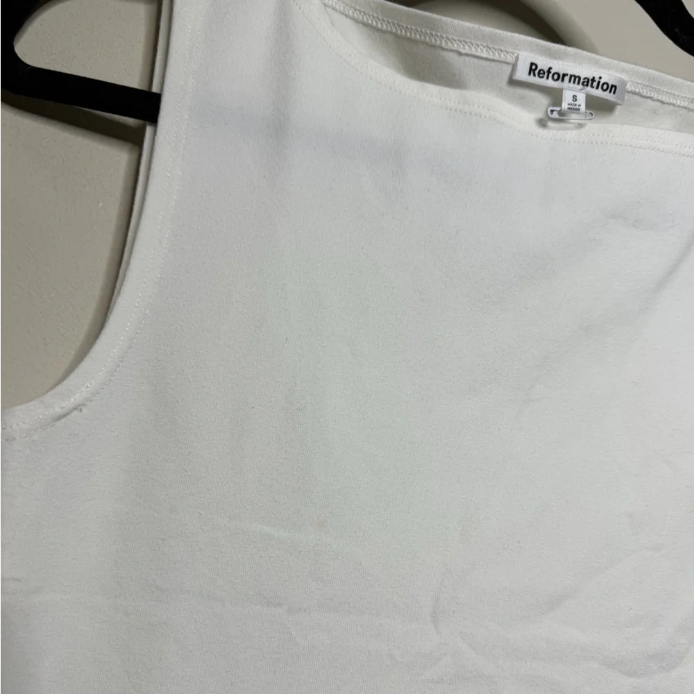 Reformation Dusk Boat-neck Organic Cotton-blend Top - Picture 7 of 10